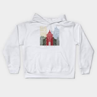 Palermo skyline poster Kids Hoodie